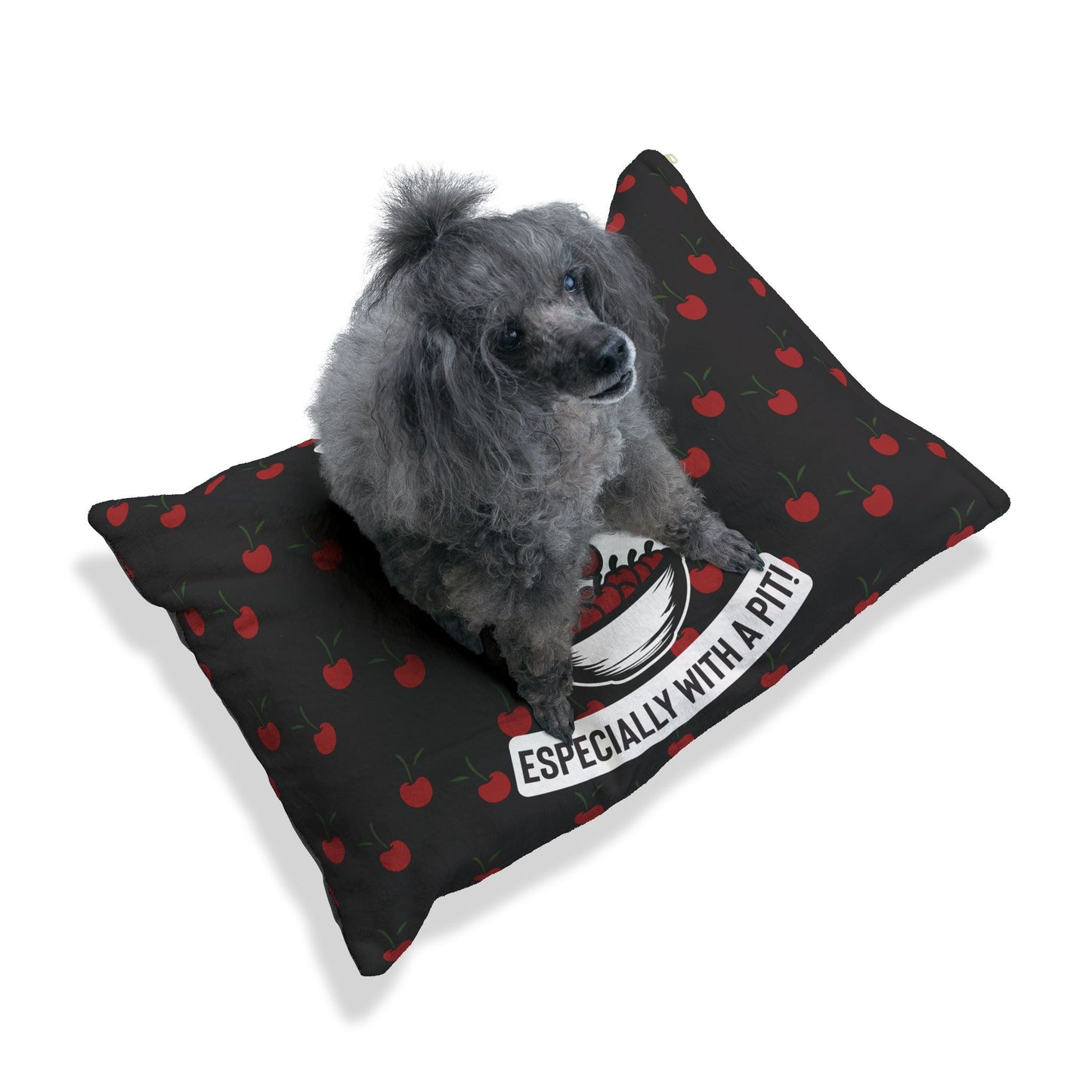 Life Is A Bowl of Cherries Pet Bed (Black)