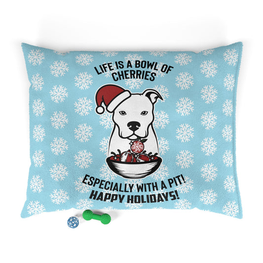 Holiday Pitbull Pet Bed