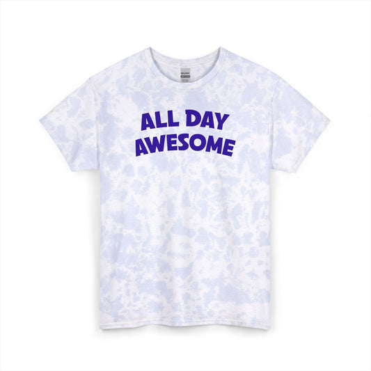 All Day Awesome Unisex Tie Dye Cotton Tee