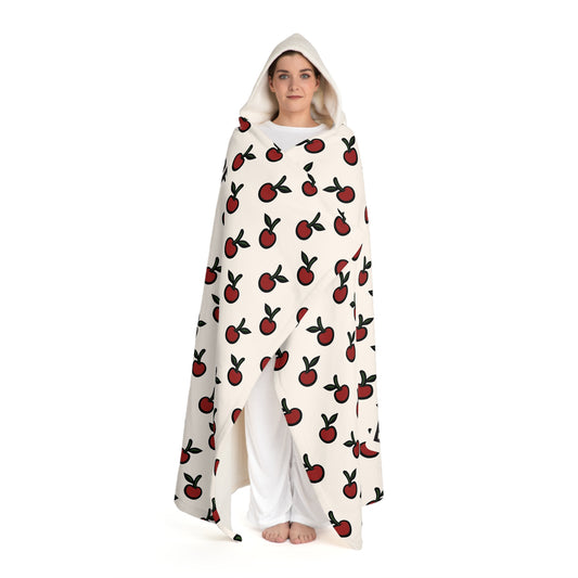 Life is a Bowl of Cherries Hooded Sherpa Fleece Blanket