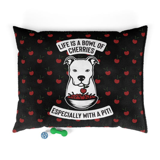 Life Is A Bowl of Cherries Pet Bed (Black)