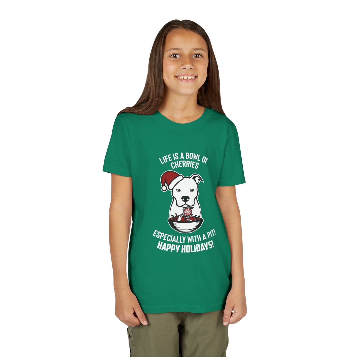 Holiday Pitbull Youth Short Sleeve Tee