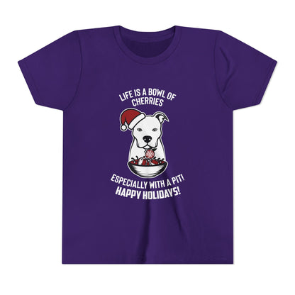 Holiday Pitbull Youth Short Sleeve Tee