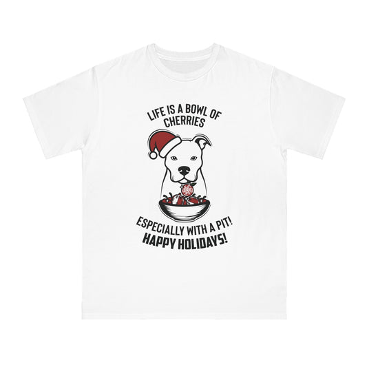Holiday Pitbull Organic Unisex Classic T-Shirt