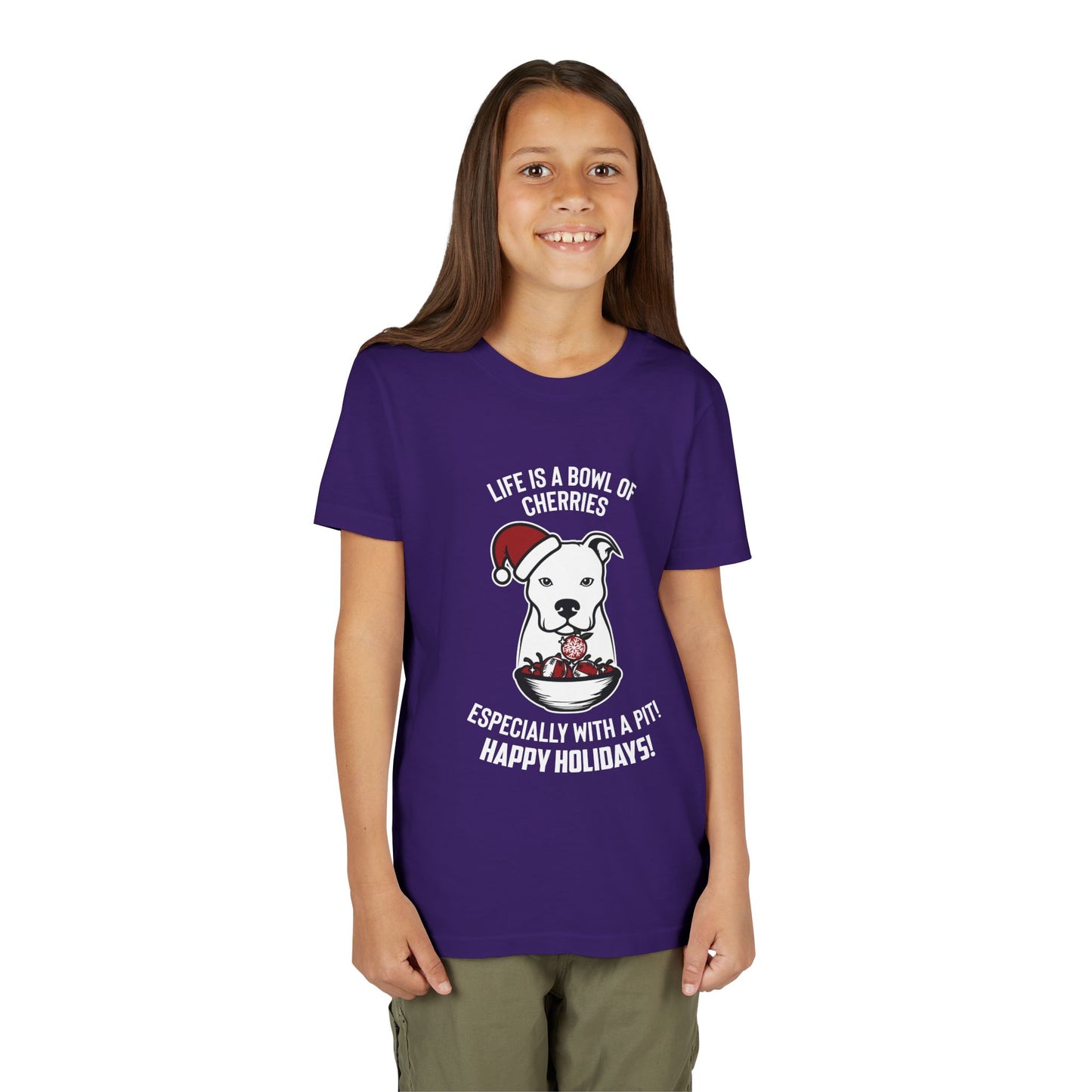 Holiday Pitbull Youth Short Sleeve Tee
