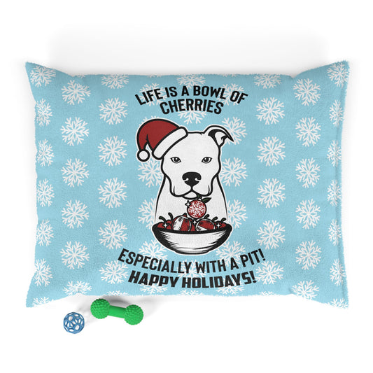 Holiday Pitbull Pet Bed
