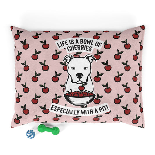Life Is A Bowl of Cherries Pet Bed (Pink)